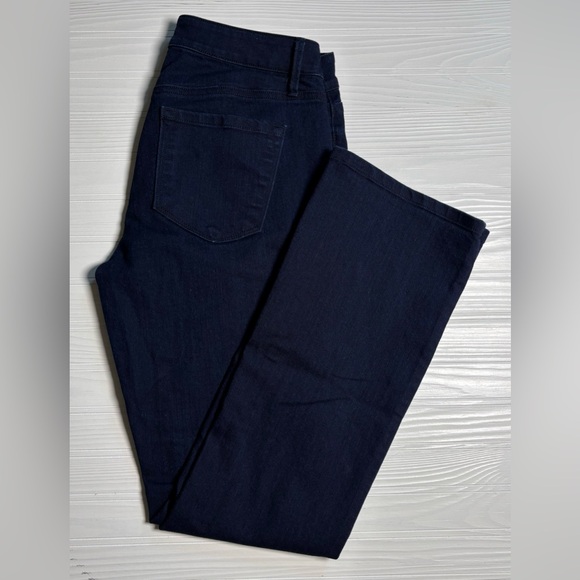 Ann Taylor Loft Women's Curvy Sexy Boot Dark Wash Denim 29/8 - Picture 1 of 5